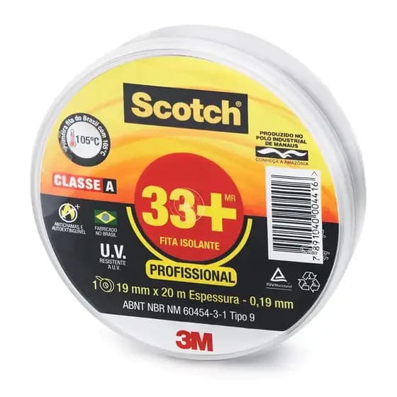 Fita Isolante Scotch 33+ 19 mm x 20 m